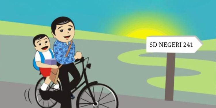 Bukan Sekadar Mengantar : Cinta Ayah di Gerbang Sekolah”