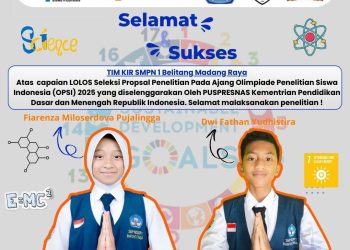 Proposal Lolos Seleksi, Dua Siswa SMPN 1 Belitang Madang Raya Melaju ke OPSI 2025