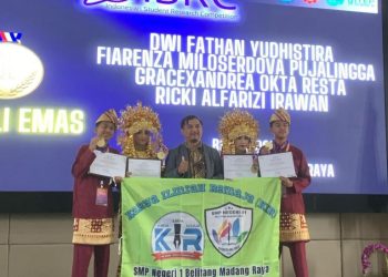 Empat Pelajar SMP OKU Timur Raih Emas di Ajang Sains Nasional ISRC 2025