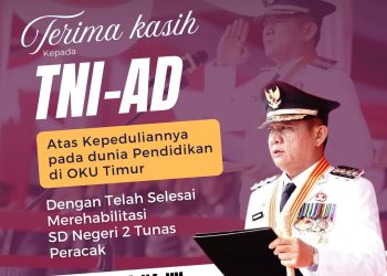 Renovasi SD Negeri 2 Tunas Peracak, Wujud Nyata Kepedulian TNI untuk Pendidikan