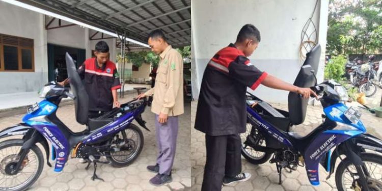 SMKN 1 Martapura Kembangkan Motor Listrik Buatan Siswa